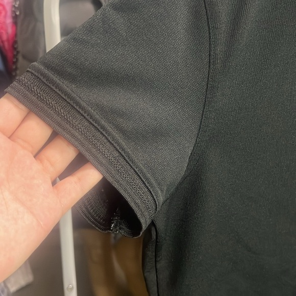 TOWN & COUNTRY Solid Black Short Sleeve Shirt Men Button Chest Lightweight Polo - Picture 5 of 9